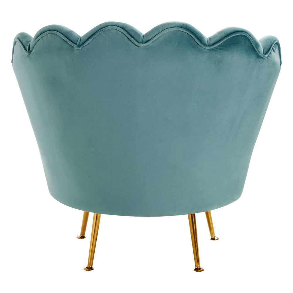 Luxe Blue Velvet Chair
