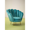 Luxe Blue Velvet Chair