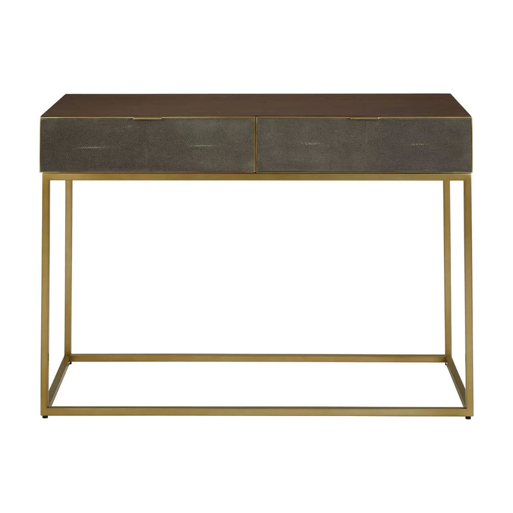 Golden Shagreen Console Elegance