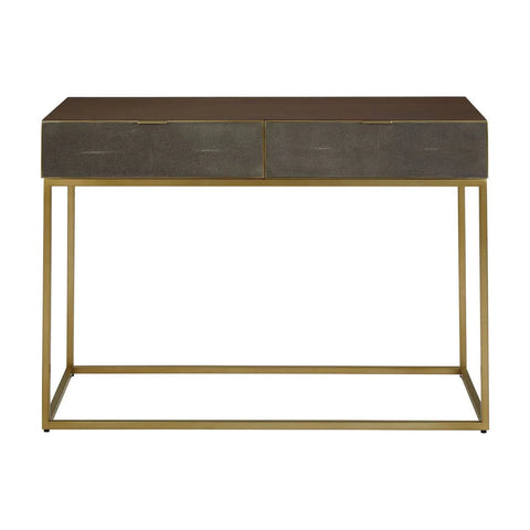 Golden Shagreen Console Elegance