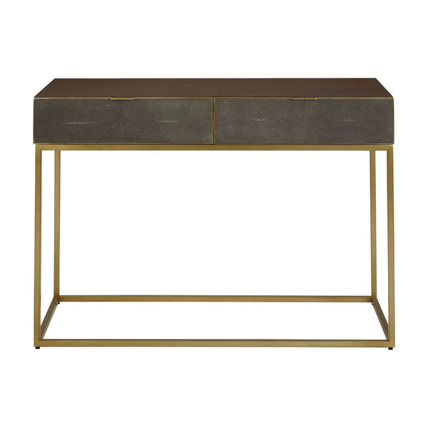 Golden Shagreen Console Elegance