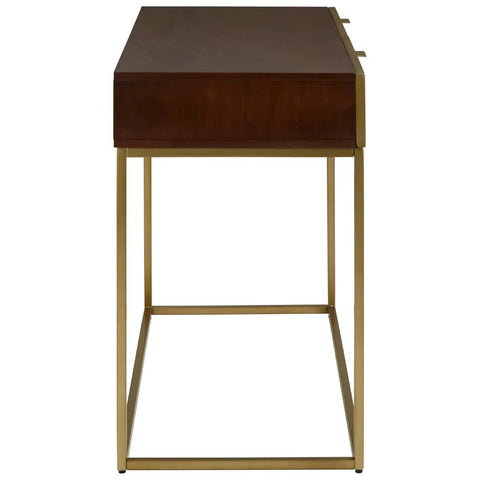 Golden Shagreen Console Elegance