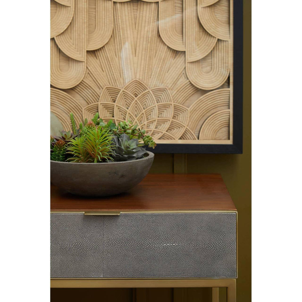 Golden Shagreen Console Elegance