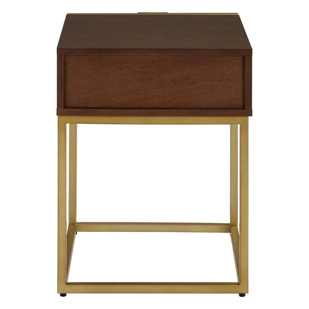 Golden Shagreen Drawer Table