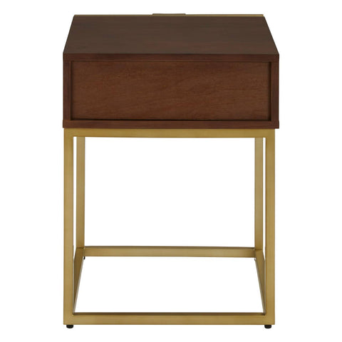 Golden Shagreen Drawer Table