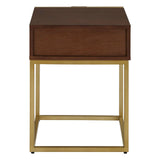 Golden Shagreen Drawer Table