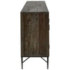 Milan Silver Starburst Recycled Elm Wood Sideboard