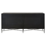 Milan Silver Starburst Recycled Elm Wood Sideboard