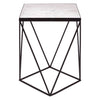 Elegant Marble Iron Side Table
