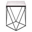 Elegant Marble Iron Side Table