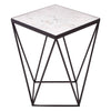 Elegant Marble Iron Side Table