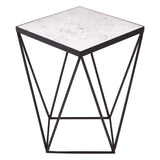 Elegant Marble Iron Side Table