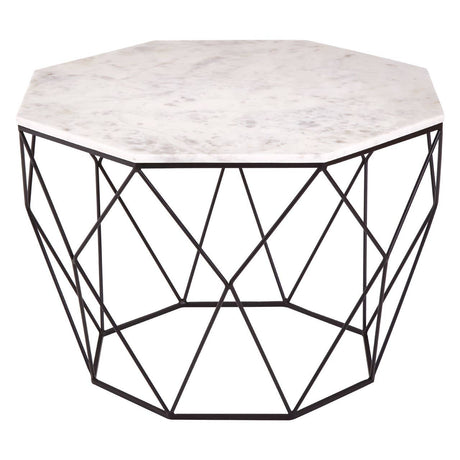 Octagon Marble Iron Table