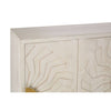 Boho Chic Mango Wood Sideboard with Tribal Carvings