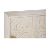 Boho Chic Mango Wood Sideboard with Tribal Carvings