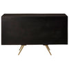 Royal Brass-Accented Mango Wood Sideboard