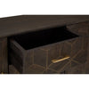 Royal Brass-Accented Mango Wood Sideboard