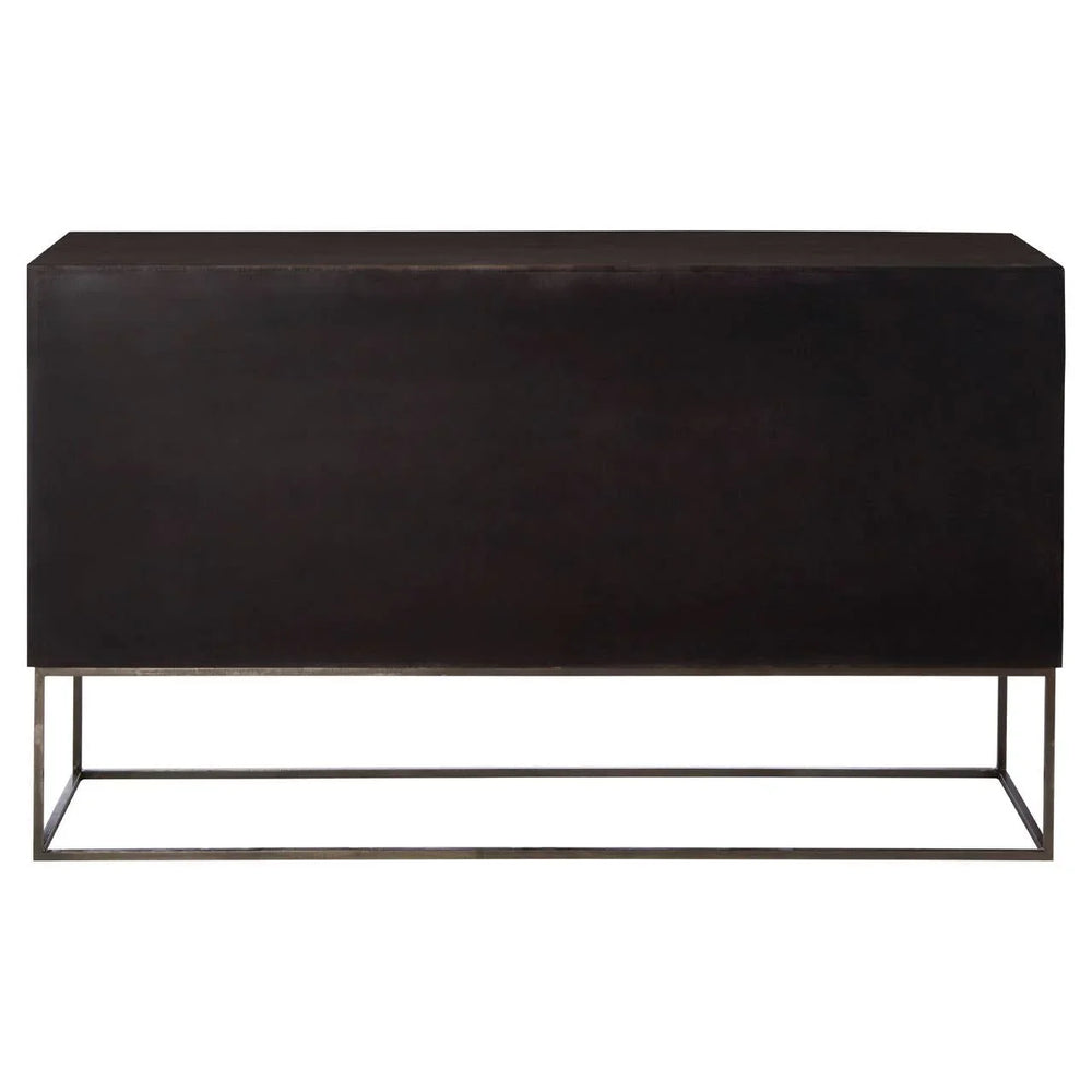 Boho Mango Wood Carved Sideboard