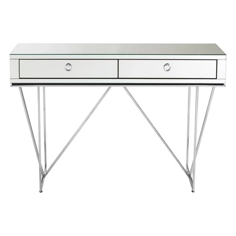 Reflective Elegance Console Table