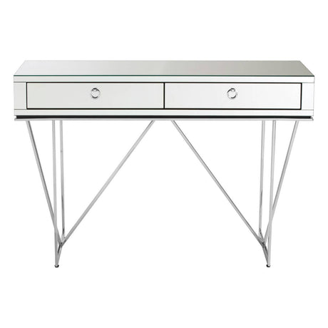 Reflective Elegance Console Table