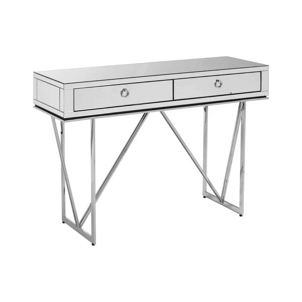 Reflective Elegance Console Table