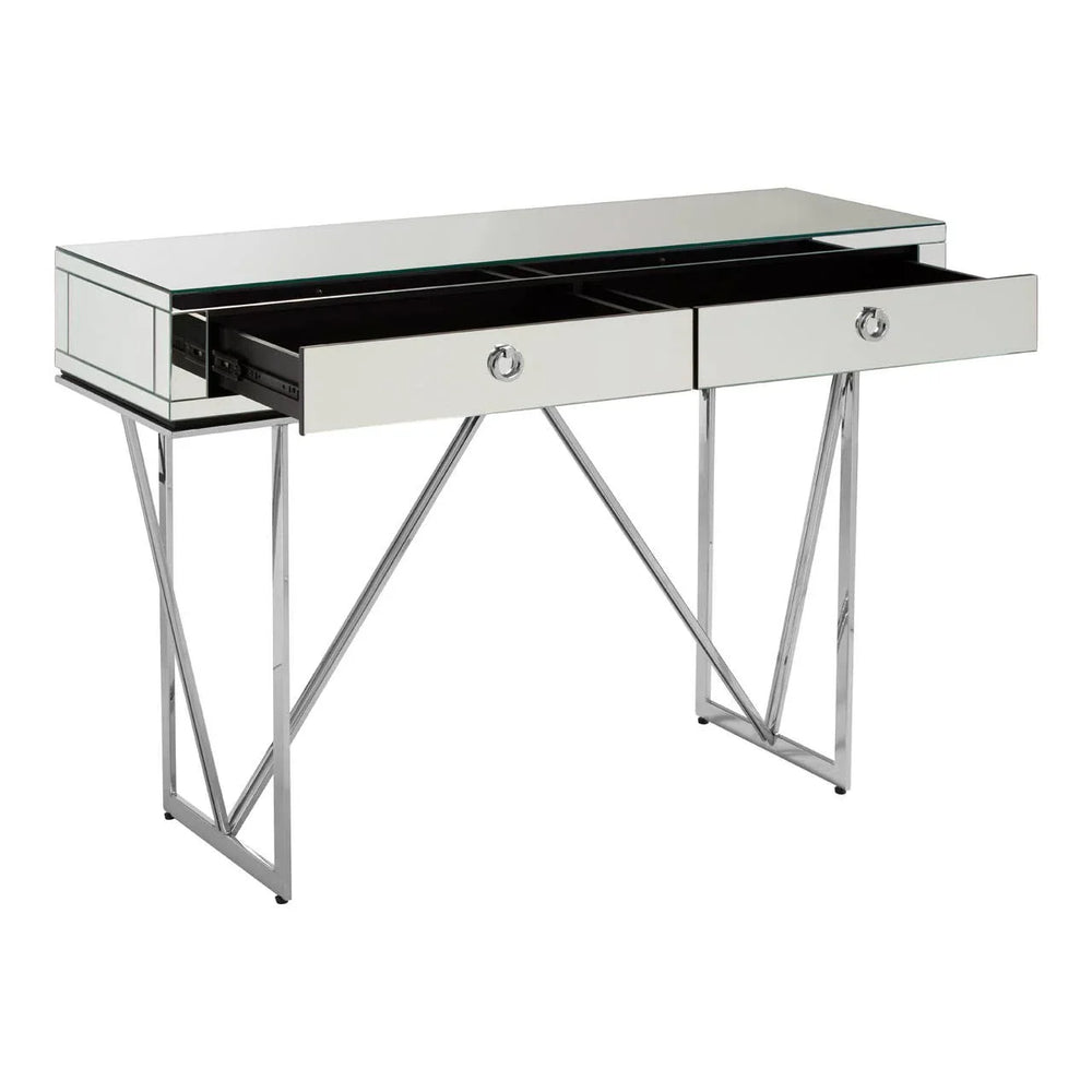 Reflective Elegance Console Table