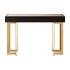 Golden Glass Top Console Table