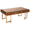 Golden Glass Coffee Table