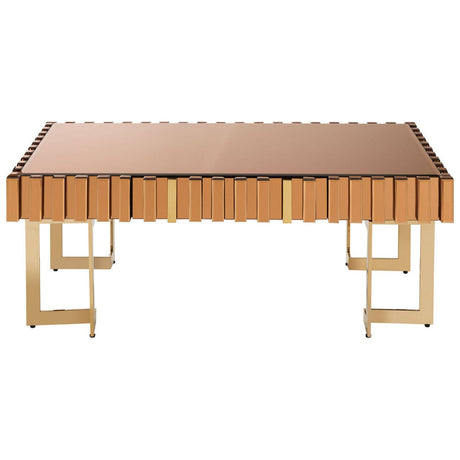 Golden Glass Coffee Table