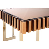 Golden Glass Coffee Table