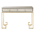 Golden Glass Console Table