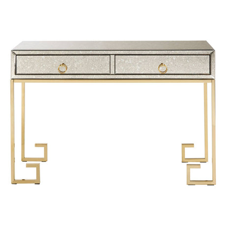 Golden Glass Console Table