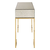Golden Glass Console Table