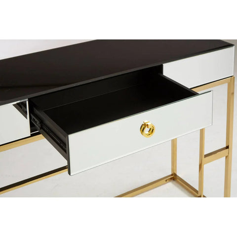 Reflect Gold Console Table