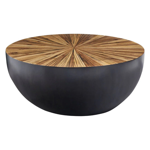 Bamboo Sunburst Coffee Table