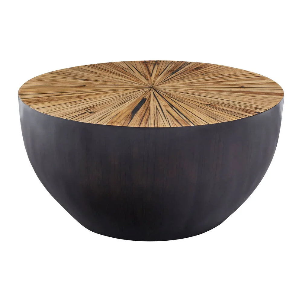 Bamboo Sunburst Coffee Table
