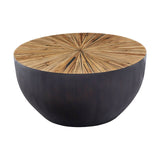 Bamboo Sunburst Coffee Table