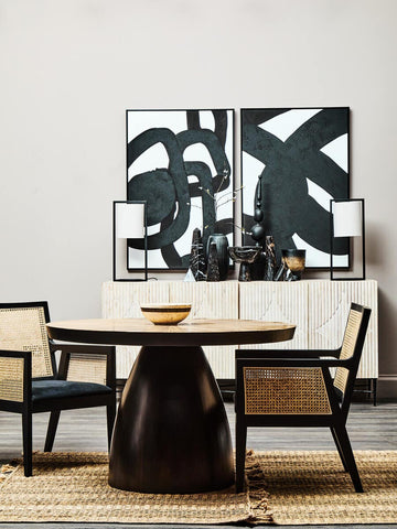 Bamboo Sunburst Dining Table