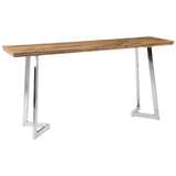 Bamboo Steel Console Table