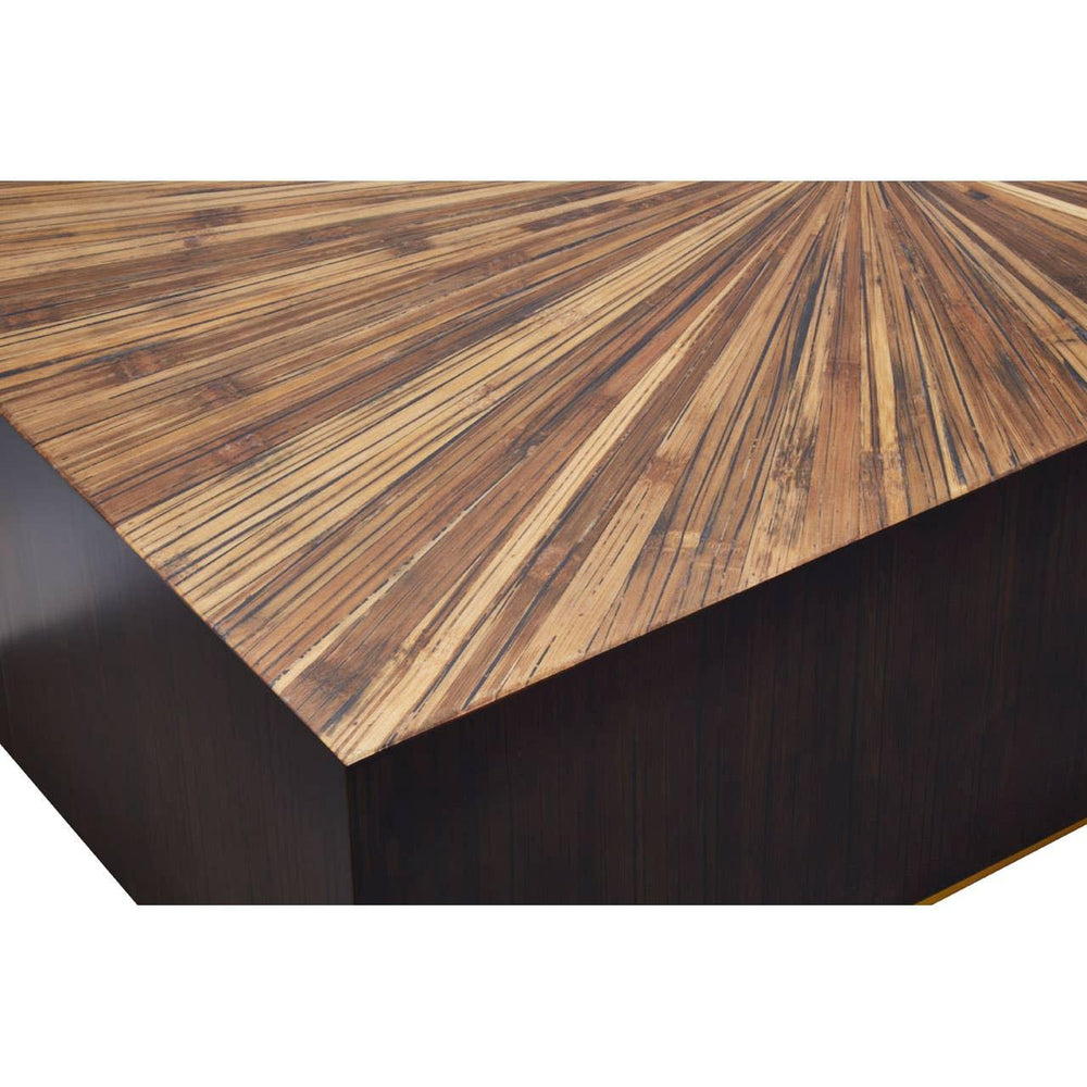 Bamboo Sunburst Coffee Table