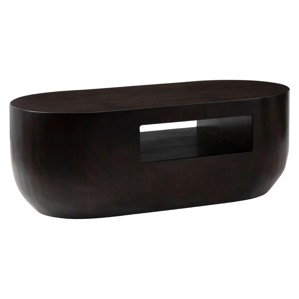 Oblong Brown Coffee Table