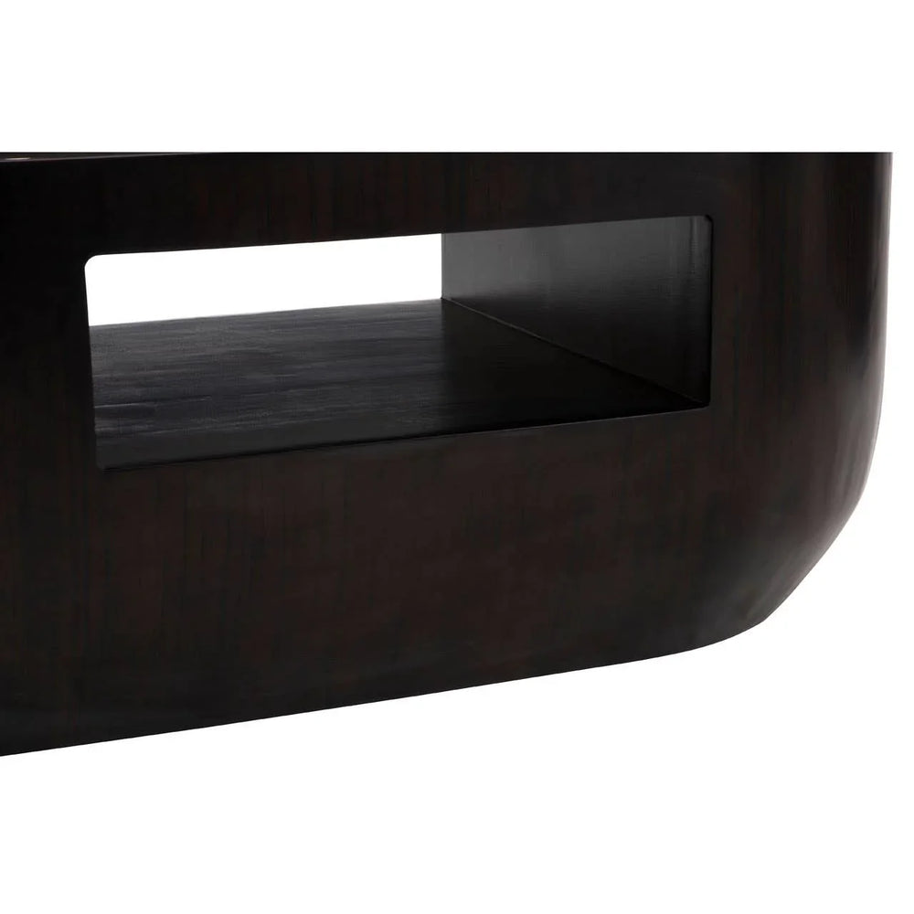 Oblong Brown Coffee Table