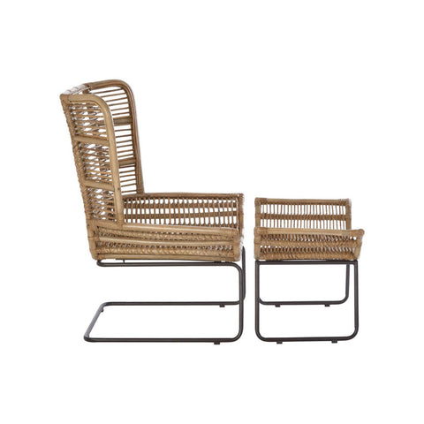Coastal Rattan Lounge Set