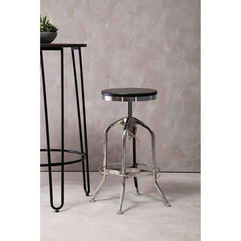 Industrial Adjustable Bar Stool