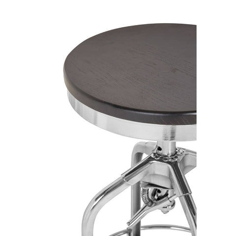 Industrial Adjustable Bar Stool