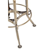 Industrial Brass Swivel Stool