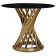 Golden Hourglass Dining Table
