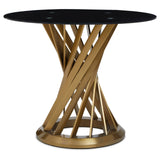Golden Hourglass Dining Table
