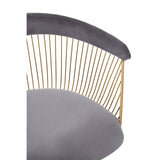 Luxe Gold & Grey Velvet