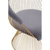 Luxe Gold & Grey Velvet